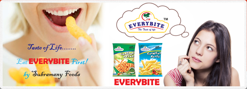 Everybite snaks, Chips, Subramanya Foods, Every bite 